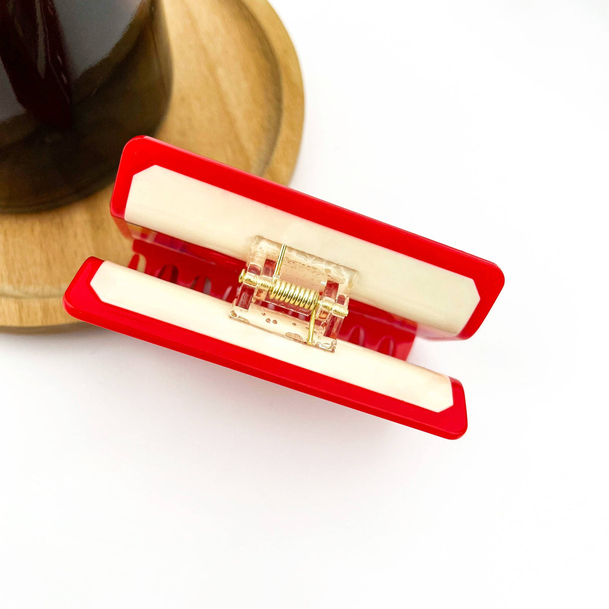 Cassette Tape–Inspired Retro Hair Claw Clip