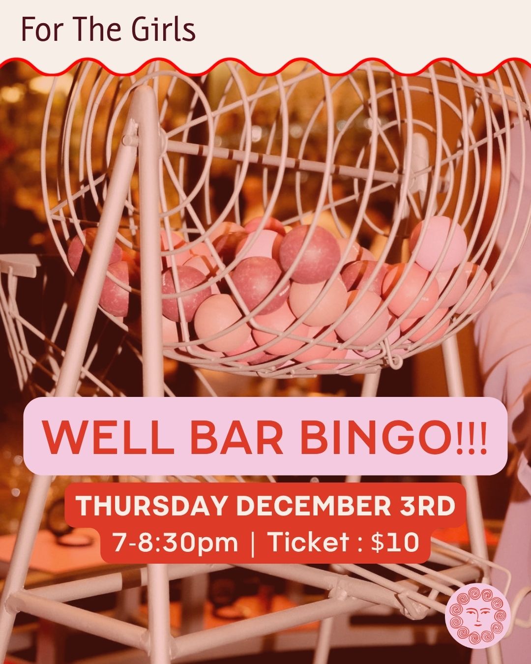 EVENT - WELL BAR BINGO (DEC 3RD)