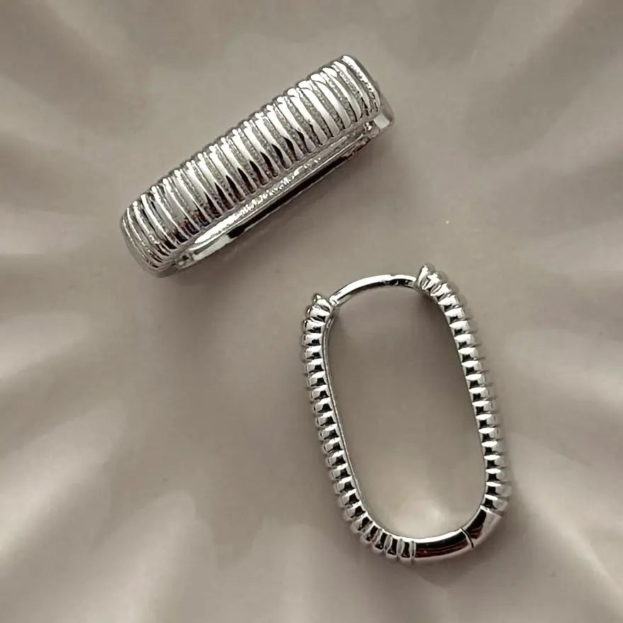 Namaste Jewelry - Small Ray Ribbed Earrings