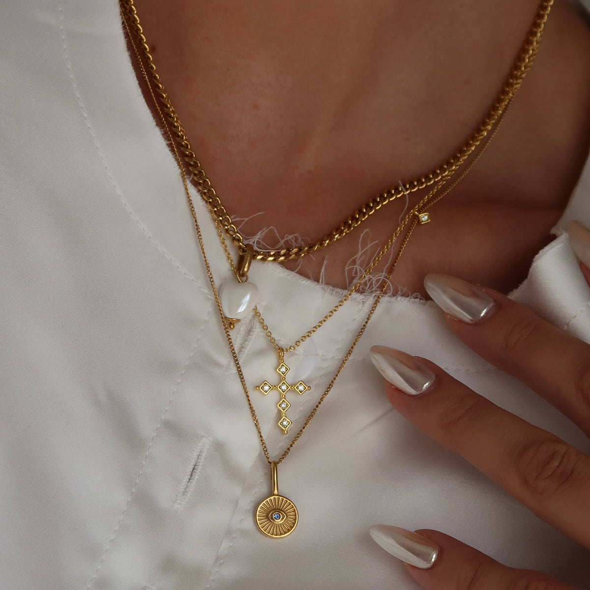 Namaste Jewelry - Evil Eye Necklace