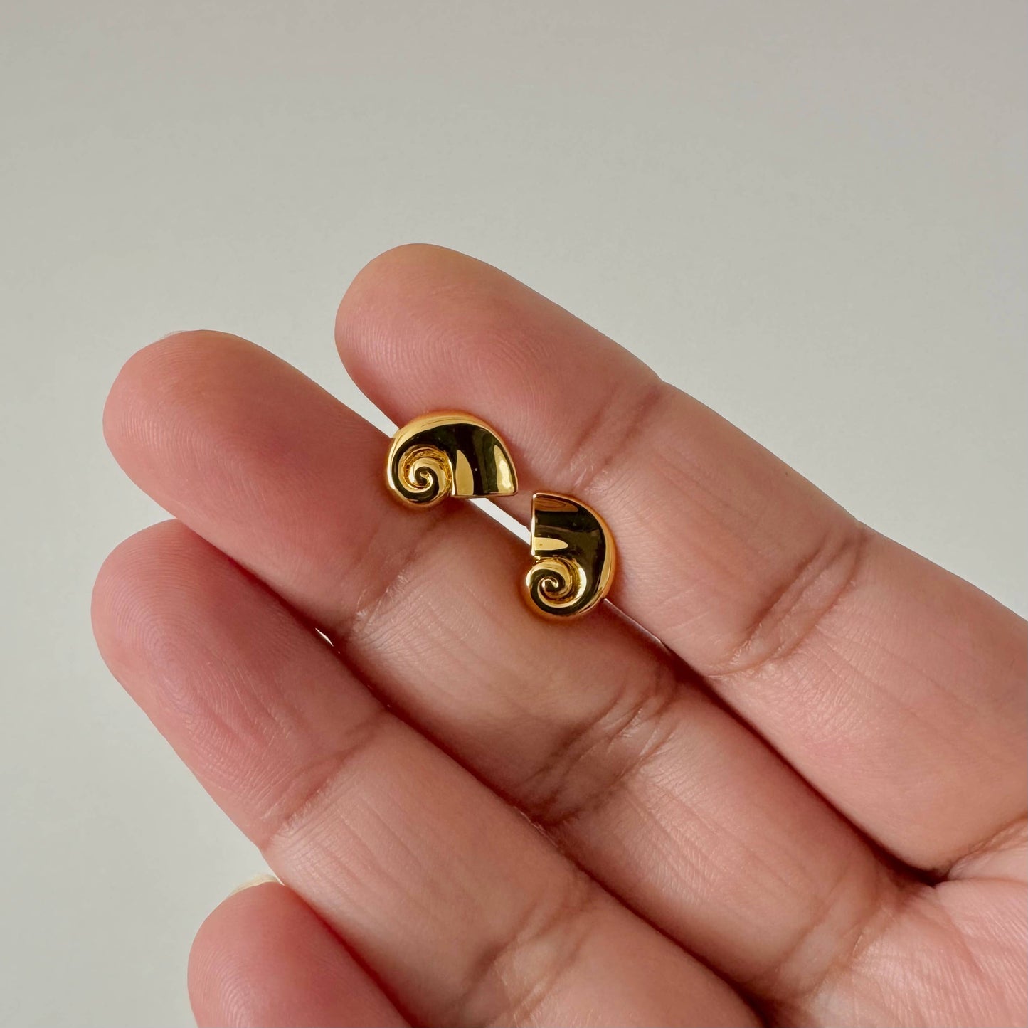 Namaste Jewelry - Nautilus Shell Studs