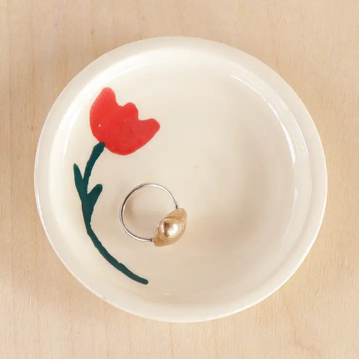 Nightshift Ceramics - Ceramic Floral Ring Dish