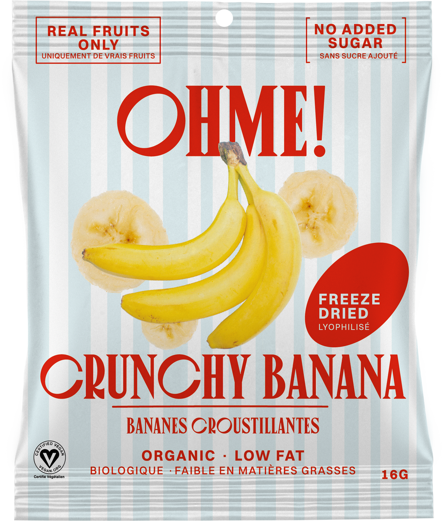 OHME! Foods - Crunchy Banana (Snack Size)