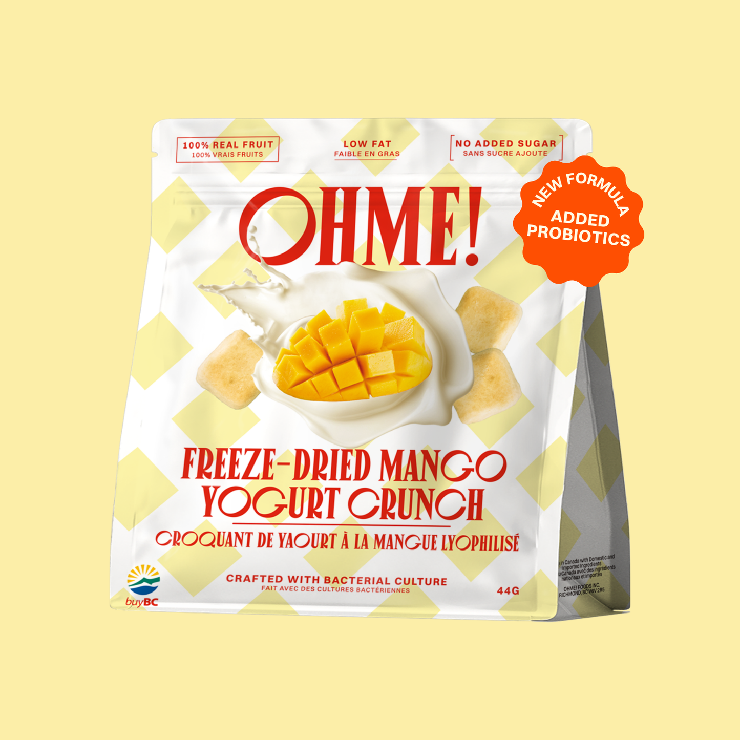 OHME! Foods - Freeze Dried Mango Yogurt Crunch
