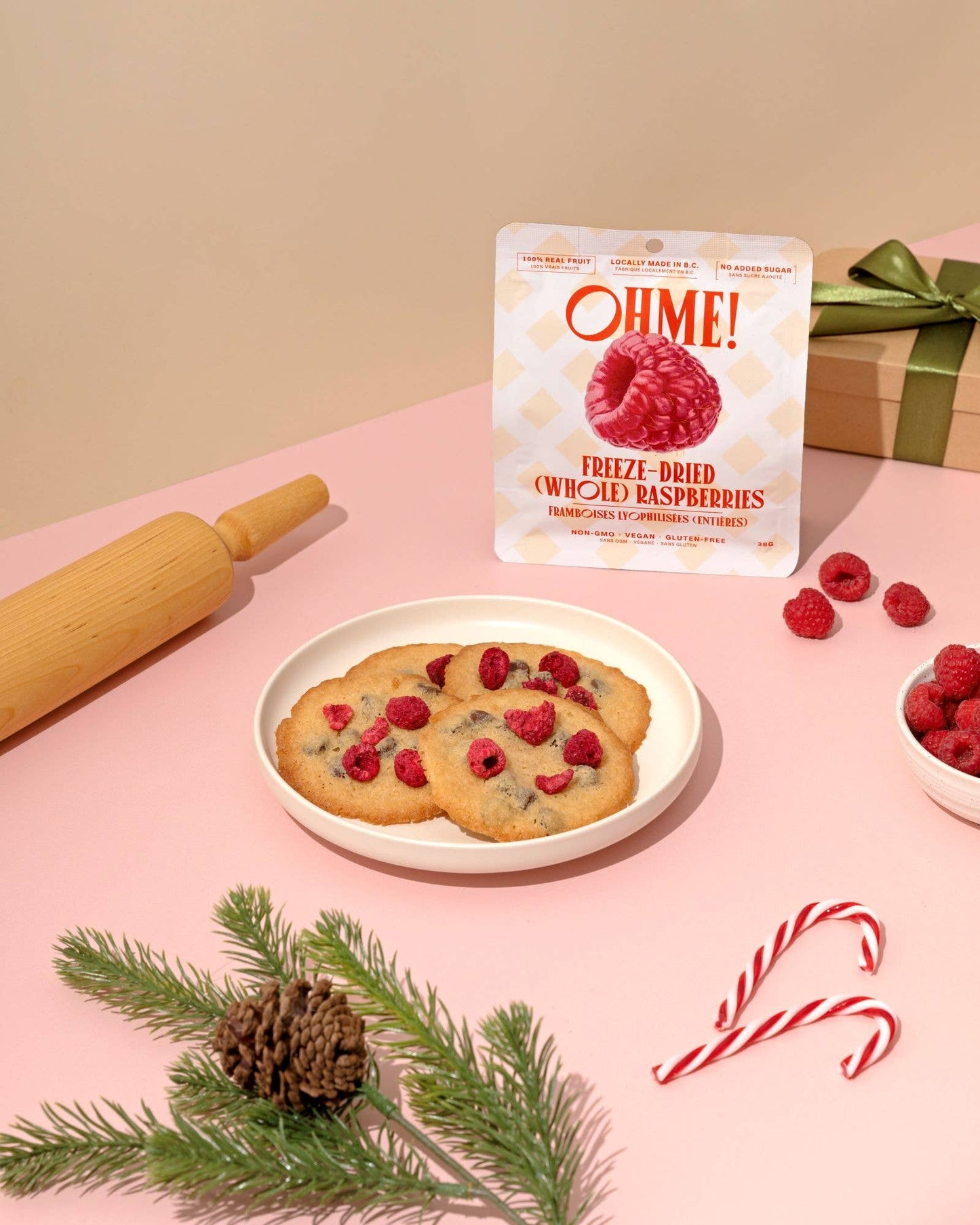 OHME! Foods - Freeze-Dried Raspberries