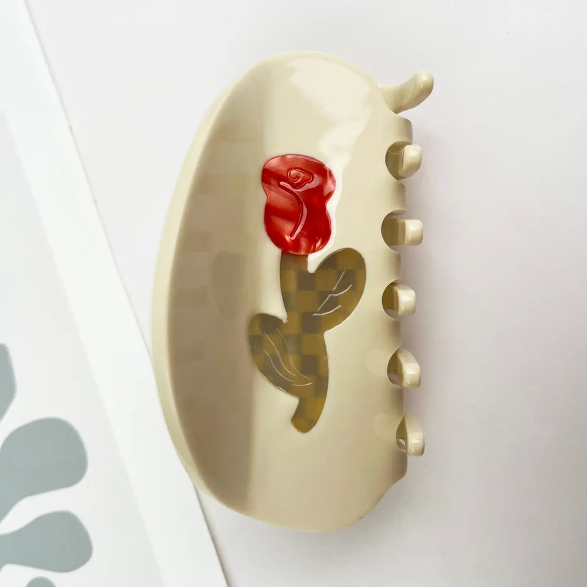 Hair Clip - Retro Floral Claw Clip