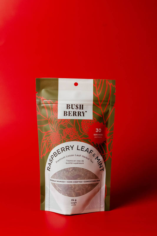 Bush Berry - Organic Raspberry Leaf + Mint Tea Loose Leaf Tea