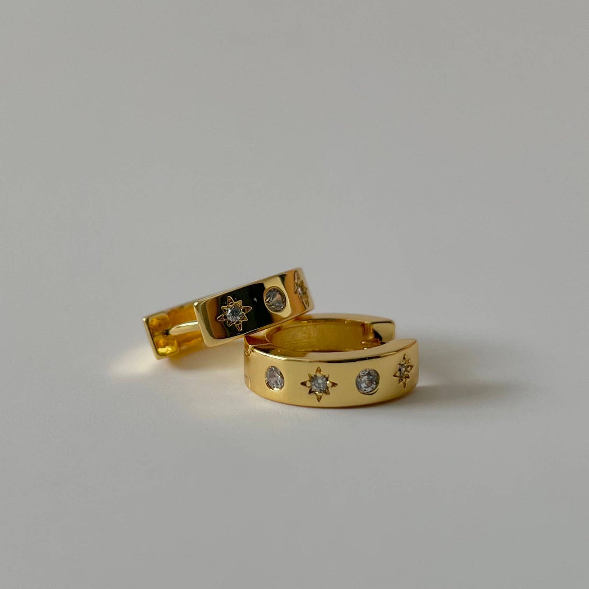 Namaste Jewelry - Star and Stone Huggies