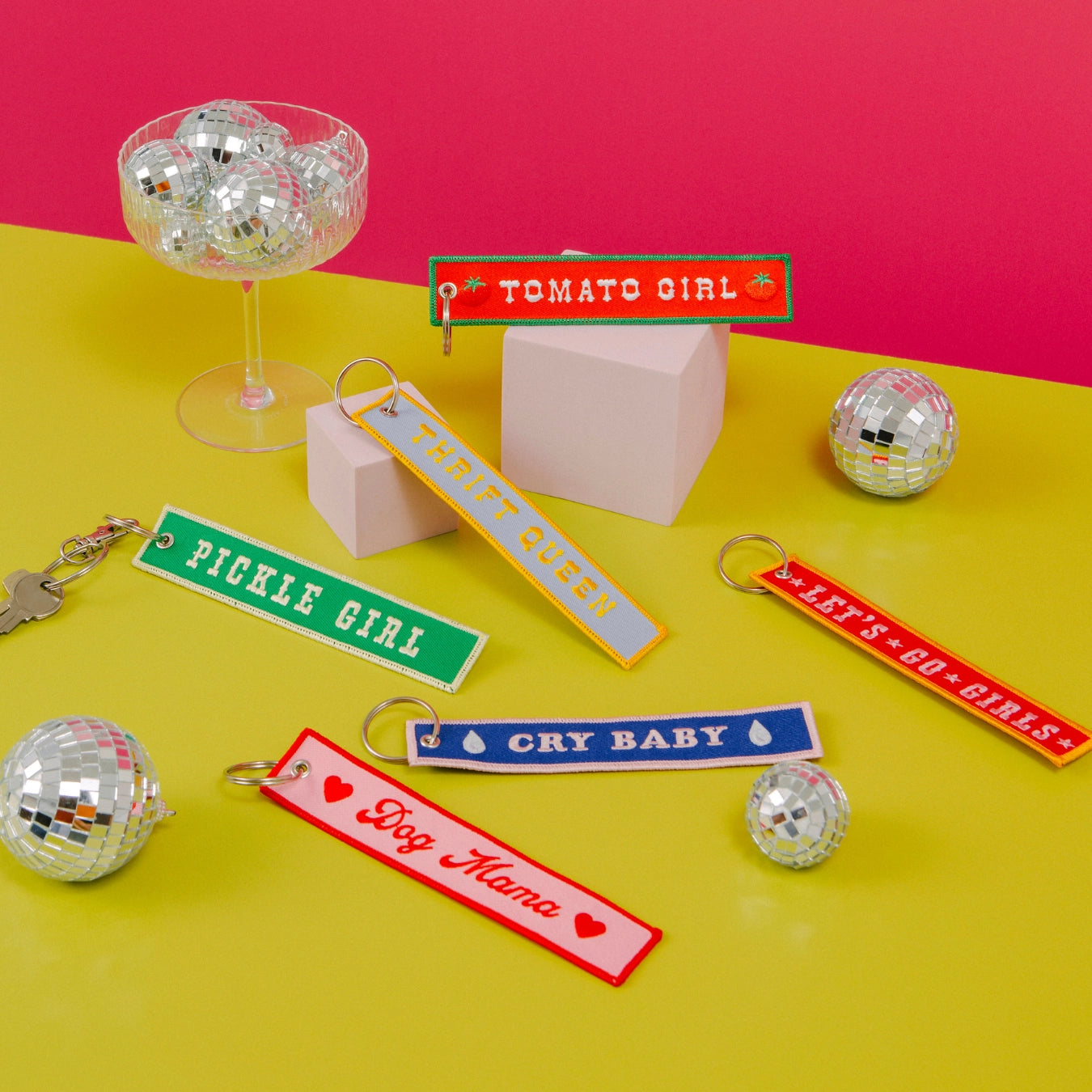 Lucky Goods Paper - Embroidered Keychain