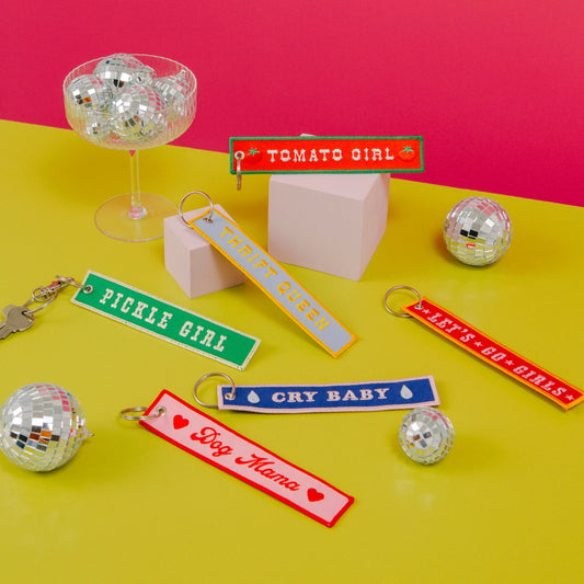 Lucky Goods Paper - Embroidered Keychain