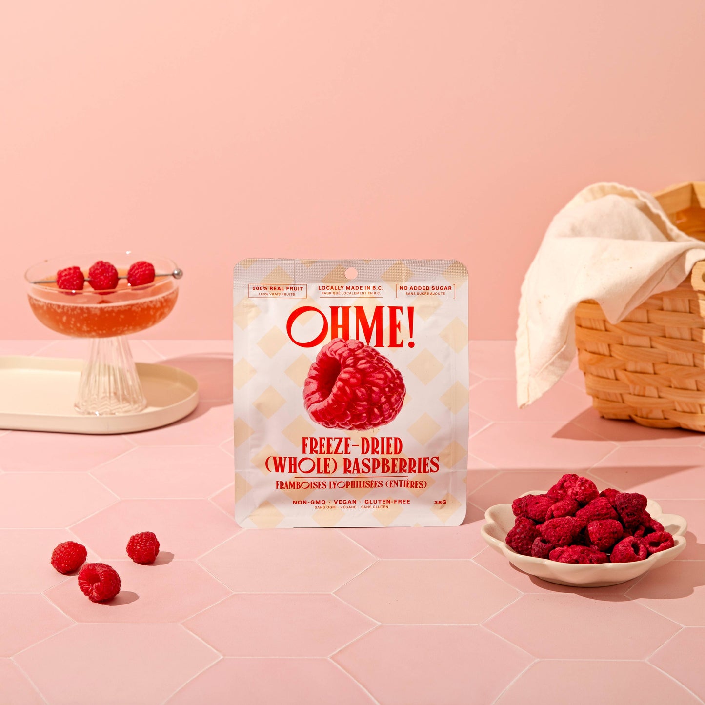 OHME! Foods - Freeze-Dried Raspberries