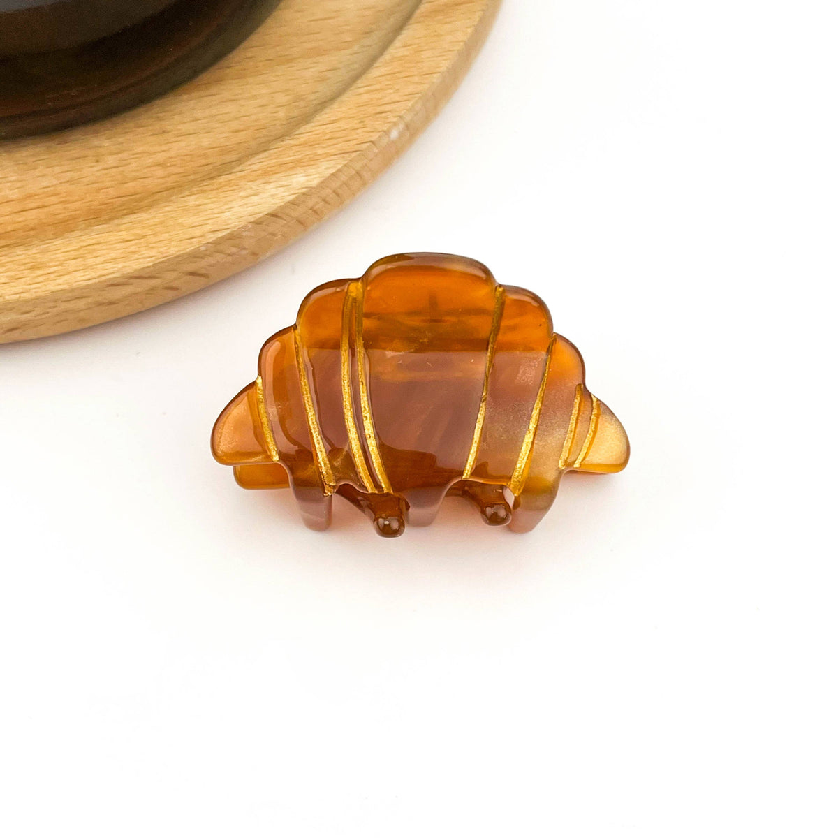 Mini Croissant Hair Claw Clip