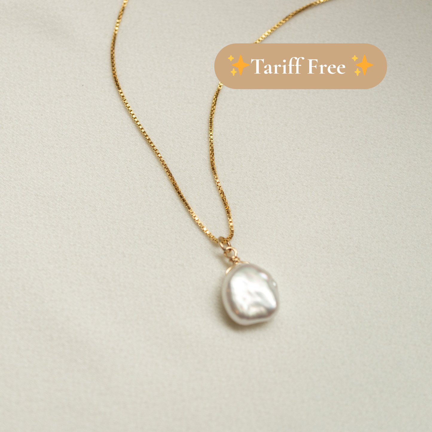 Hunter & Trove - Sirene Baroque Freshwater Pearl Necklace