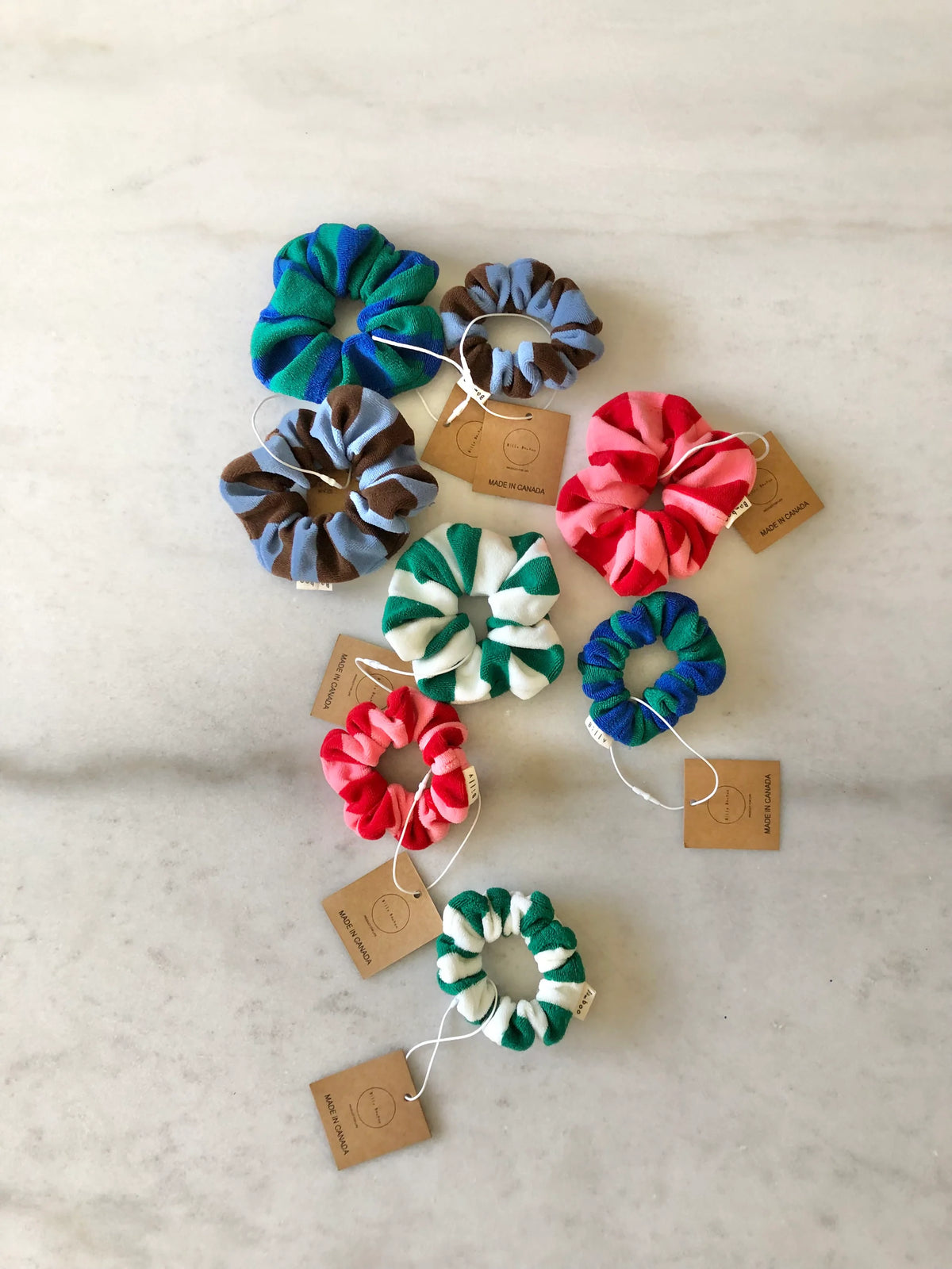Billy Bamboo - Striped Towel Scrunchie