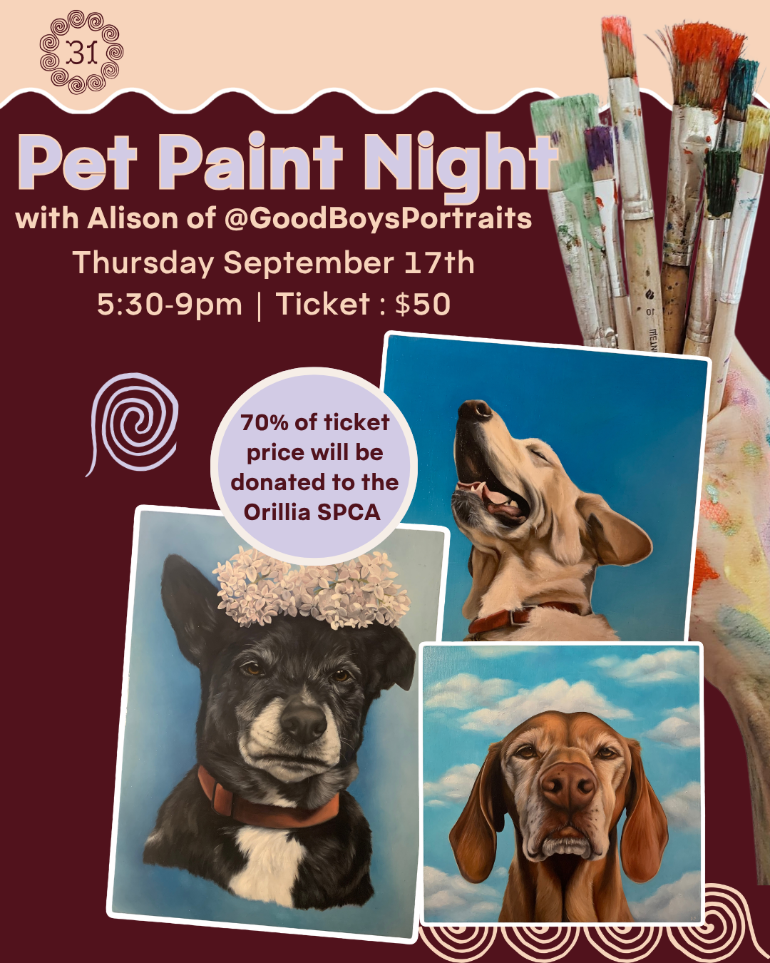 Event: Pet Paint Night (Sept 17th & Oct 1st)