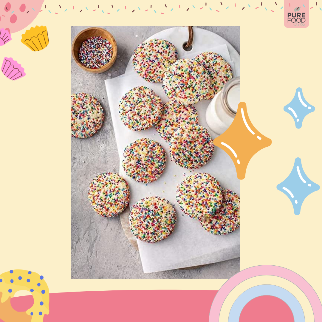 Pure Food - Rainbow All Natural Round Sprinkles