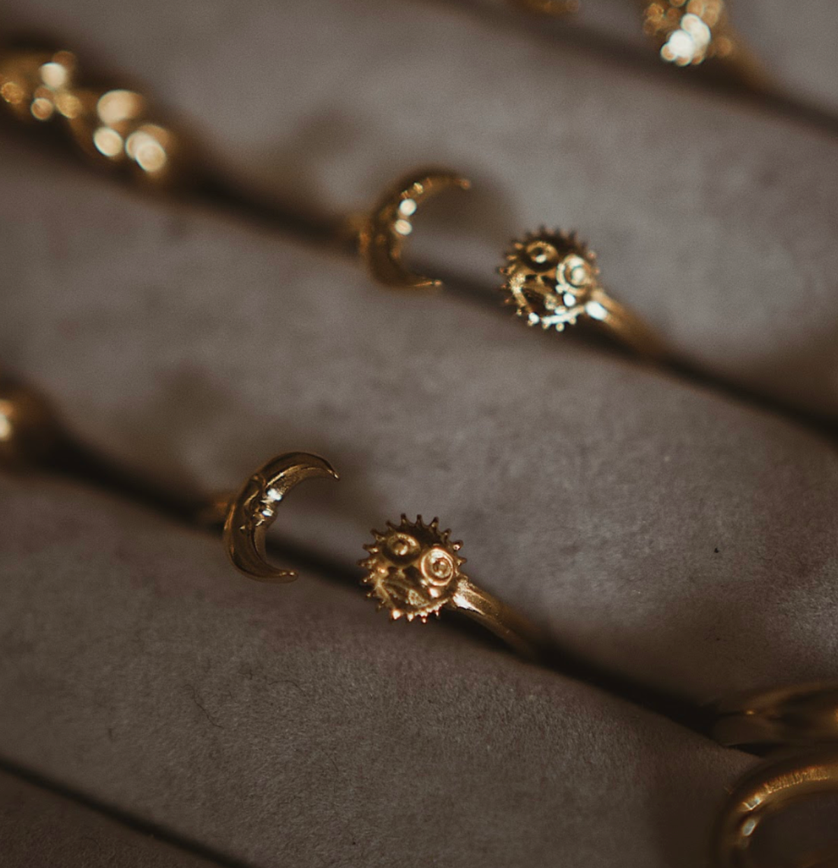 Gold Ring - Sun & Moon