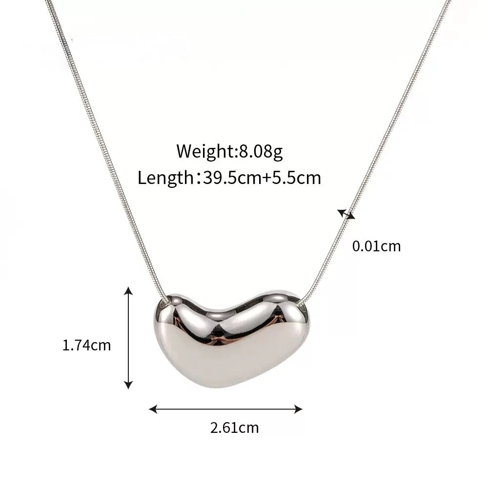 AureaJewelry - Bean Pendant Necklace
