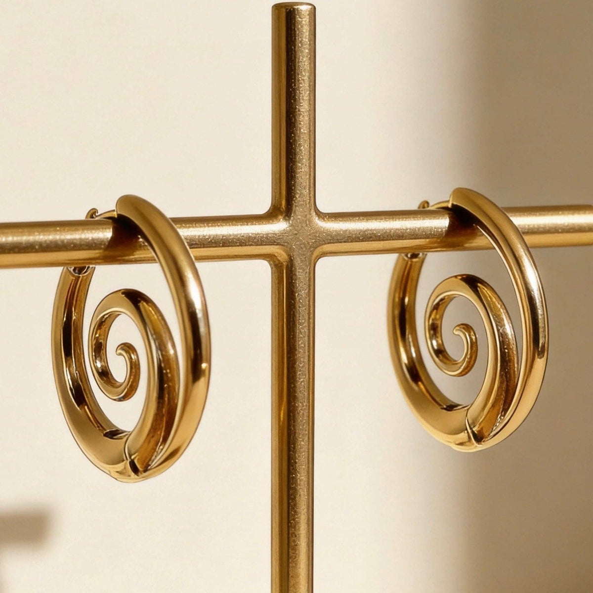 AureaJewelry - Swirl Hoop Earrings