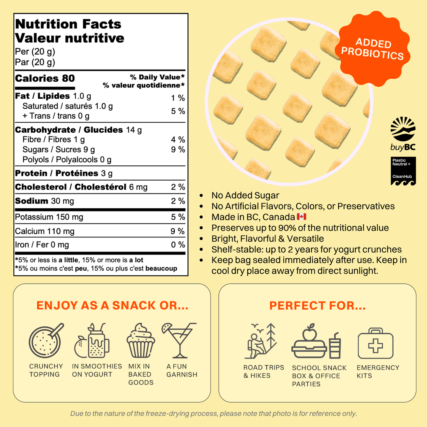 OHME! Foods - Freeze Dried Mango Yogurt Crunch