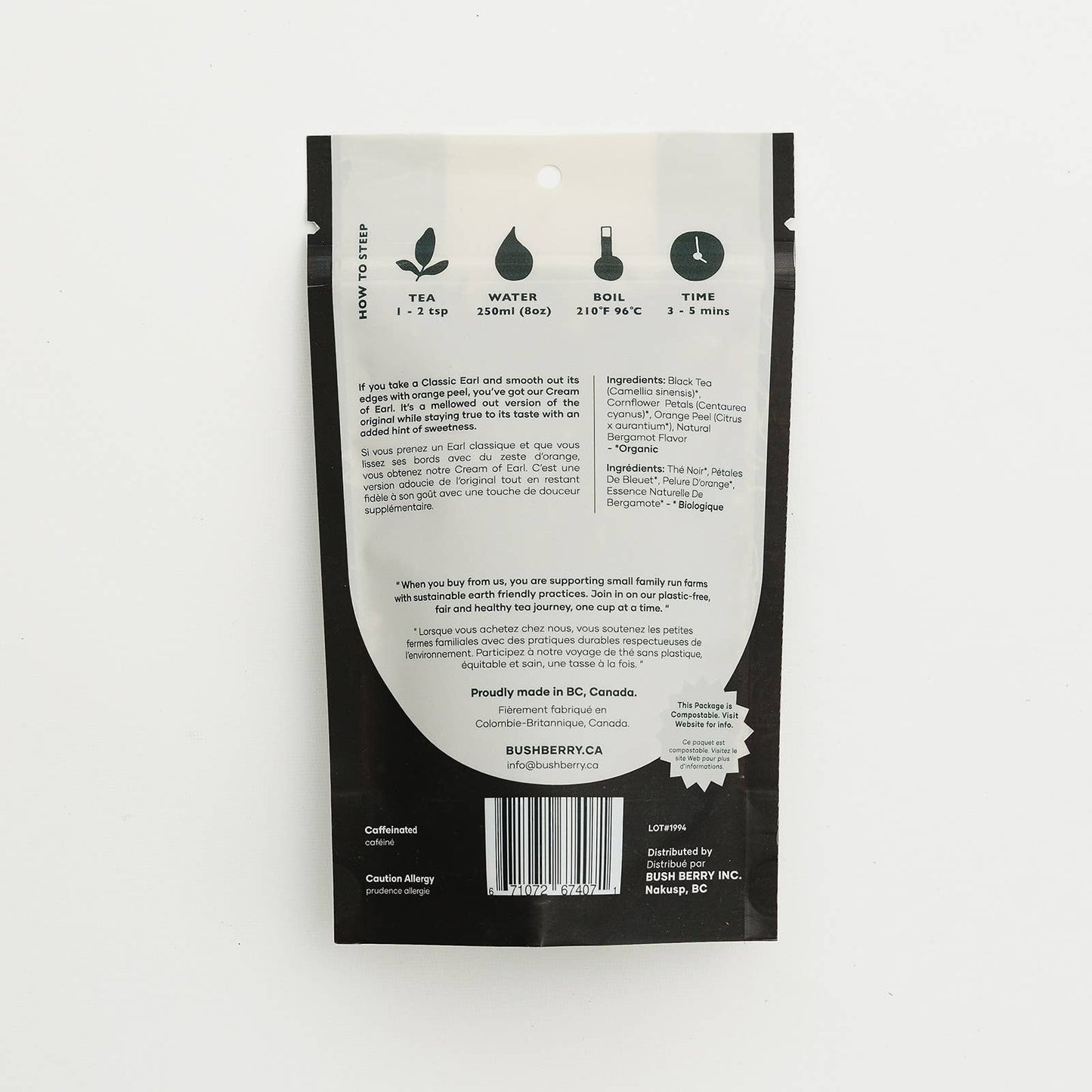 Bush Berry - Organic Creamy Earl Grey Loose Leaf Tea