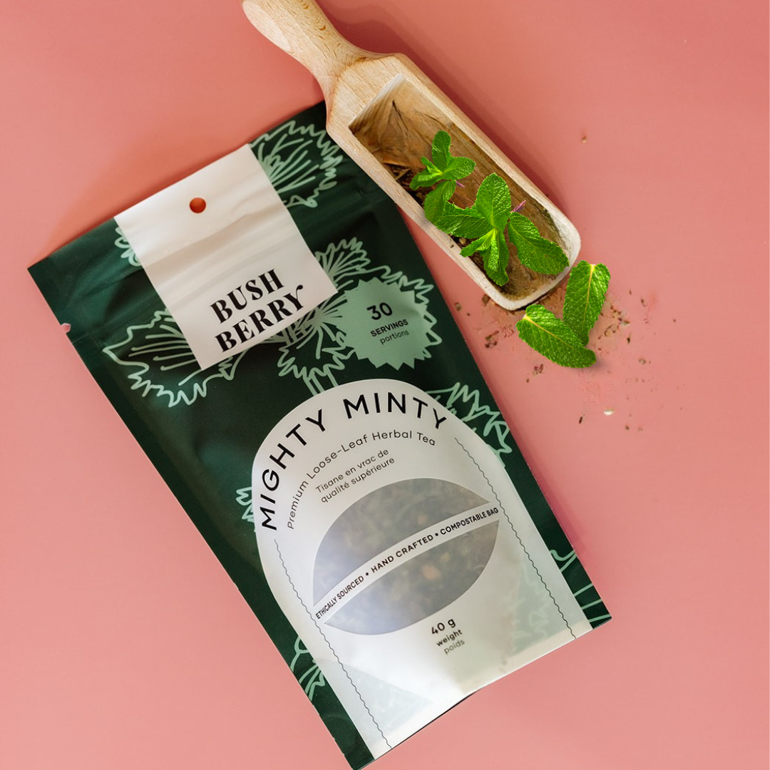 Bush Berry - Organic Mighty Minty loose leaf tea