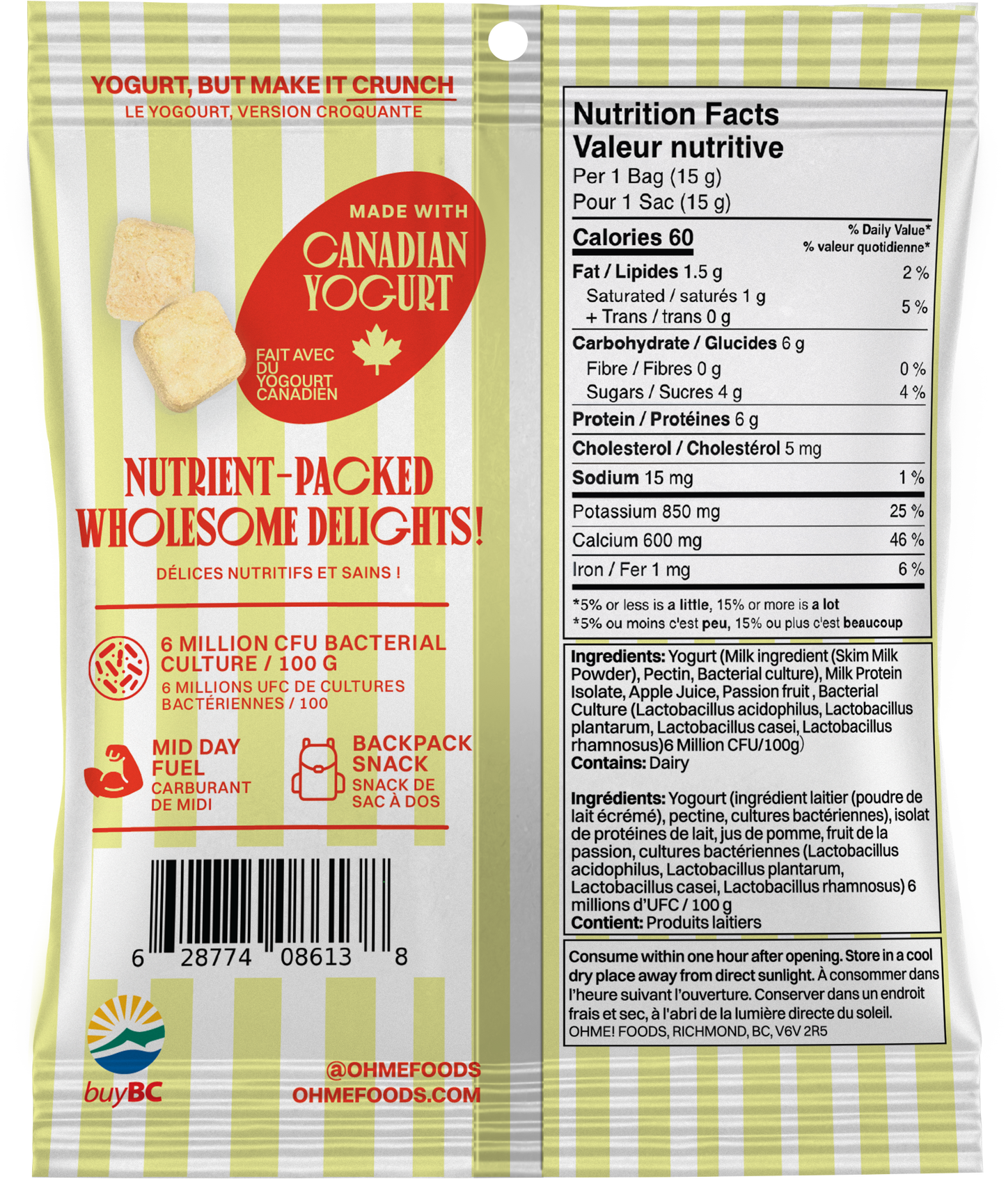 OHME! Foods - Passion Fruit Protein Crunch